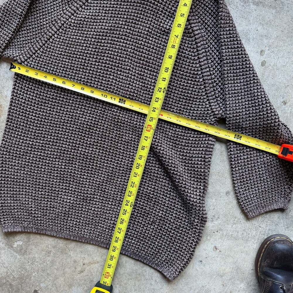 Boutique EUROPA Turtleneck Sweater Knit Pullover, Waffle Knit, Size XL - Picture 4 of 5